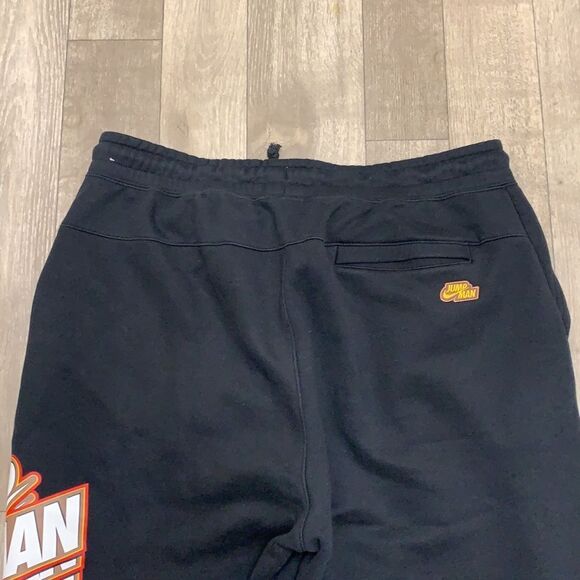 Jordan Black Joggers with Red and White Graphics - Picture 9 of 9